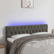 Vidaxl hoofdbord led 144x7x78 88 cm fluweel donkergrijs