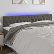 Vidaxl hoofdbord led 200x7x78 88 cm fluweel donkergrijs