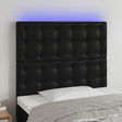 Vidaxl hoofdbord led 90x5x118 128 cm kunstleer zwart