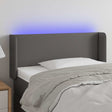 Vidaxl hoofdbord led 83x16x78 88 cm kunstleer grijs