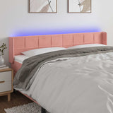 Vidaxl hoofdbord led 203x16x78 88 cm fluweel roze