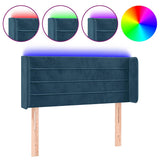 Vidaxl hoofdbord led 83x16x78 88 cm fluweel donkergroen