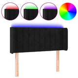 Vidaxl hoofdbord led 103x16x78 88 cm fluweel zwart