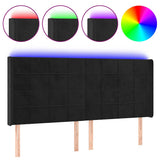 Vidaxl hoofdbord led 183x16x118 128 cm fluweel zwart