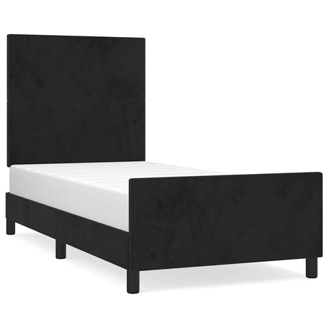 Vidaxl bedframe zonder matras 100x200 cm fluweel zwart