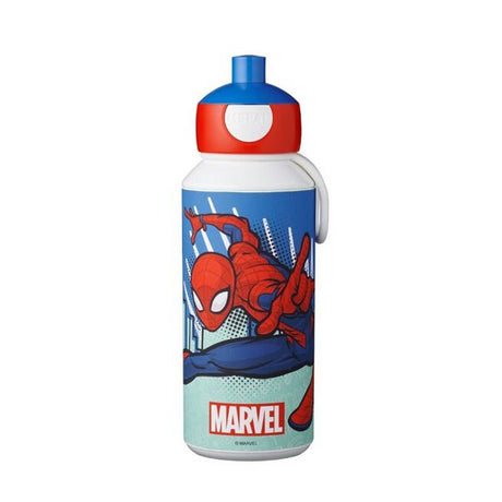 Mepal pop-up drikkeflaske campus - 400 ml - lukker godt - drikkekop til børn - spiderman