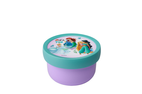 Mepal frugtkasse campus - 300 ml - inklusive frugtgaffel - lukker godt - snackboks - disney prinsesse