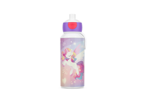 Mepal unicorn glød drikkeflaske pop-up campus 400ml