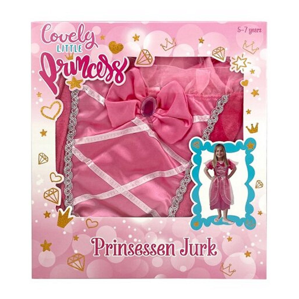 Andre mærker prinsesse fancy kjole 5-7 år pink