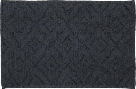 Sælskind aztec bademåtte 60x90 cm bomuld mørkegrå