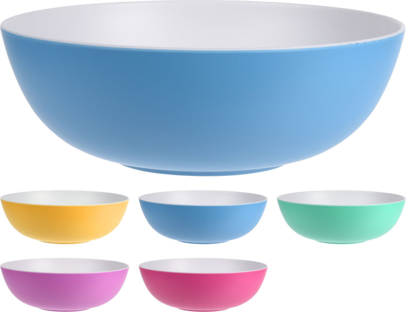 Schaal melamine 1600ml 5 assorti kleur