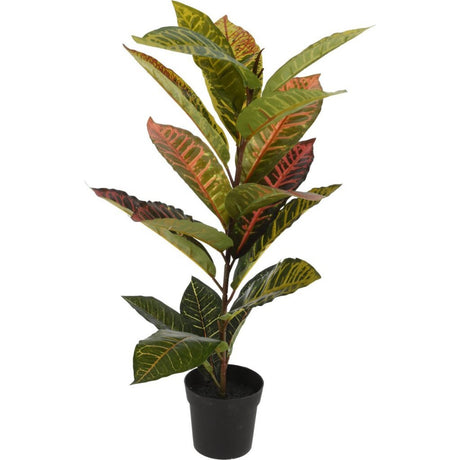 Overige merken kunstplant calathea 40x65 cm groen roze