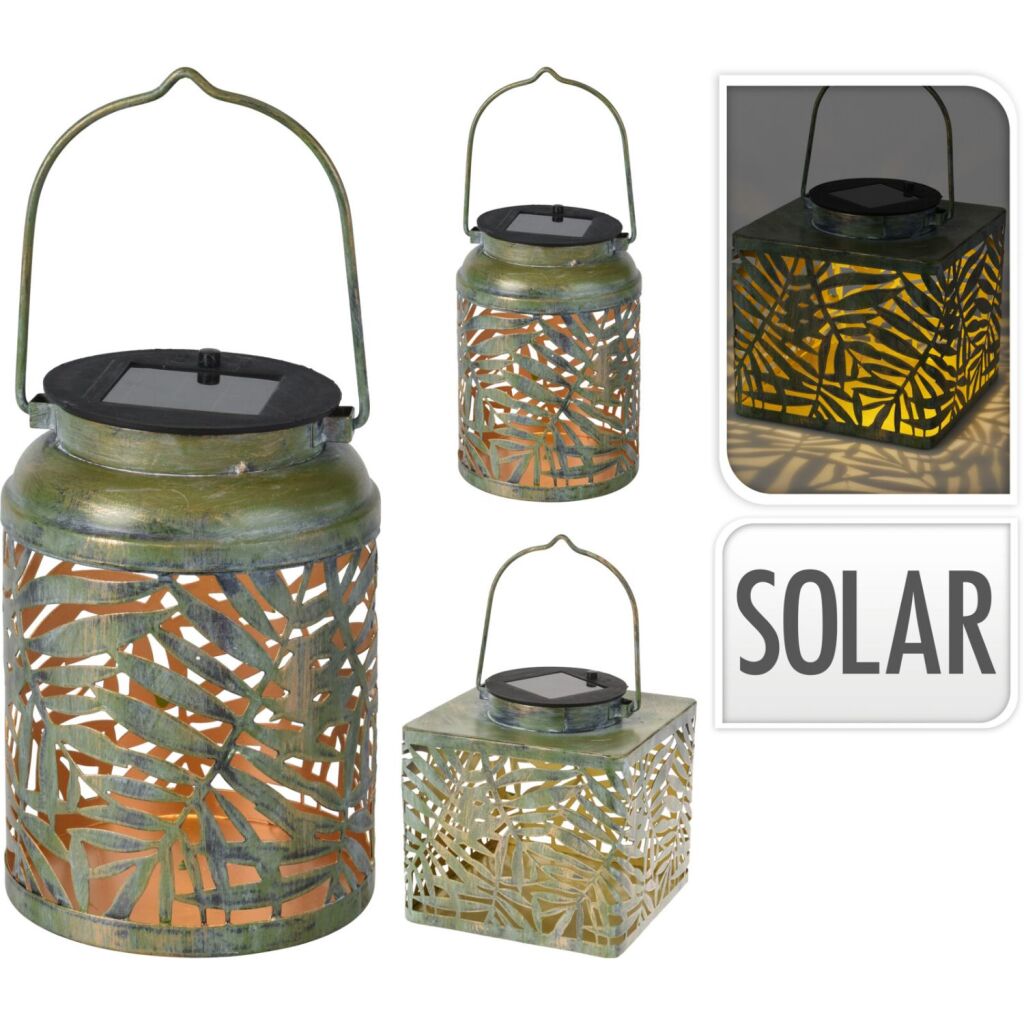 Fremragende husholdningsartikler solar lanterne metal, 2 forskellige versioner
