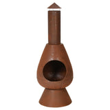Progarden pejs med Chimney Ambient 110 cm rust -farvet