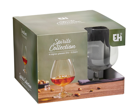 Fremragende husholdningscognacglassæt 350ml 4 stk