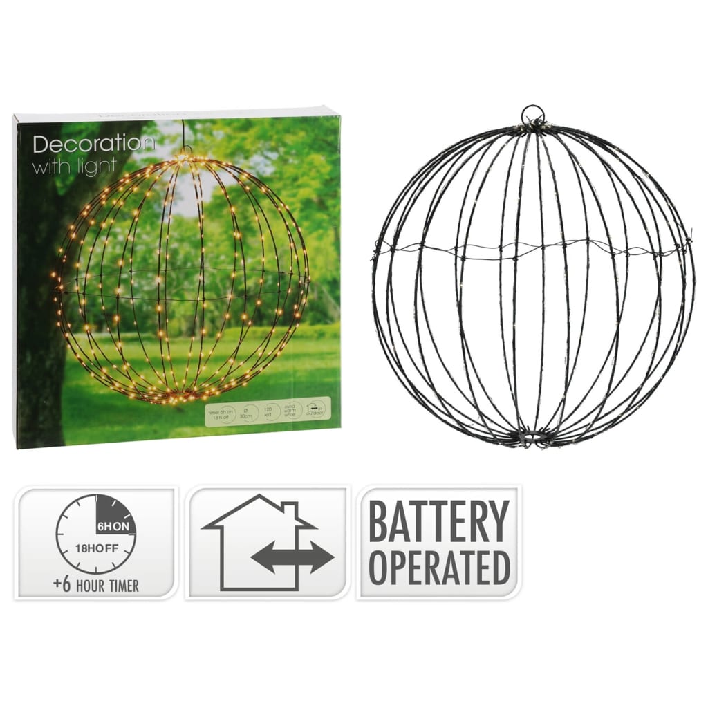Progarden Progarden Bollamp Foldbar LED 30 cm