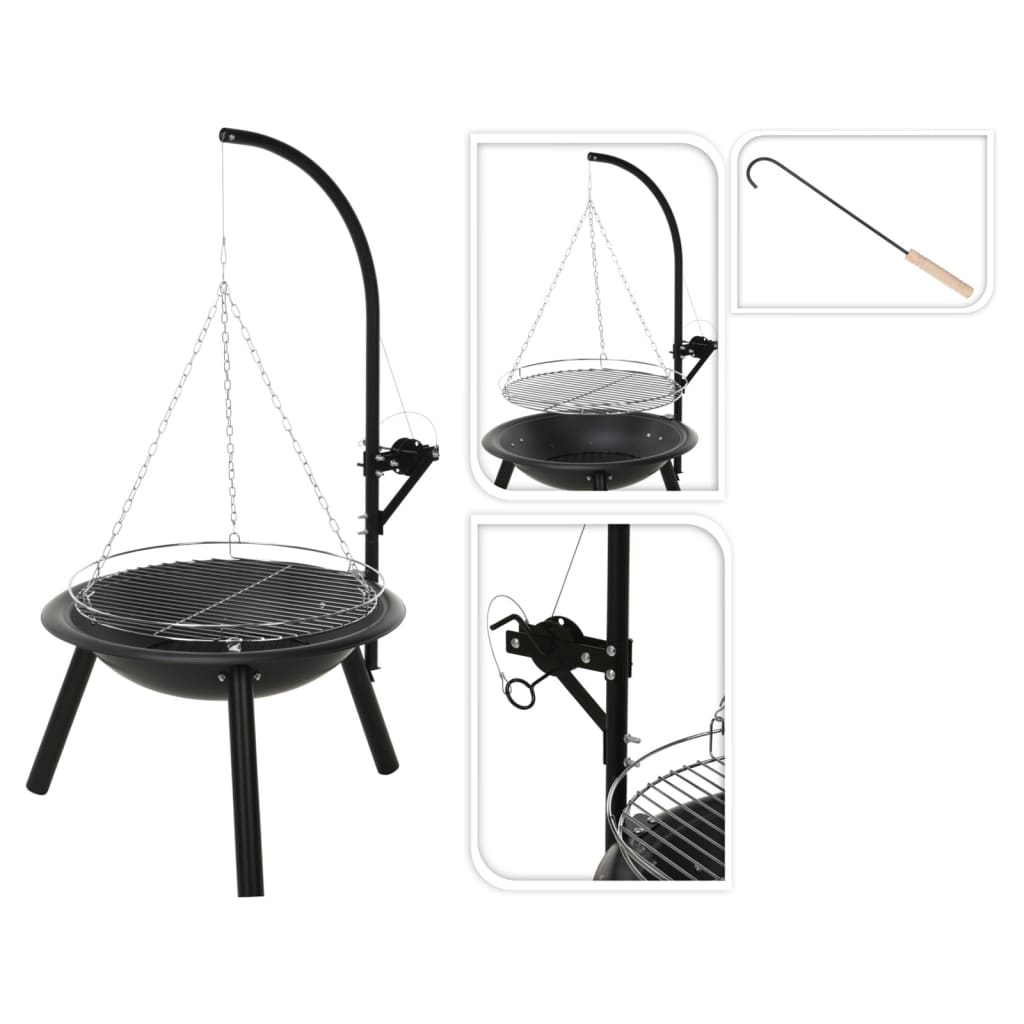 Progarden Fire Bowl med grillgitter BBQ 55 cm