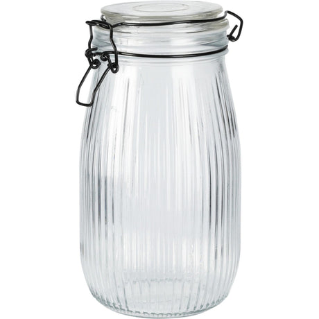 Diverse opbevaringsglas med låg 1500 ml