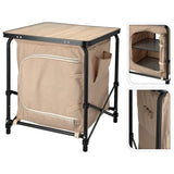Redcliffs campingbord med kabinet 48x48x53,5 cm beige