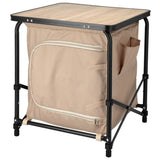 Redcliffs campingbord med kabinet 48x48x53,5 cm beige