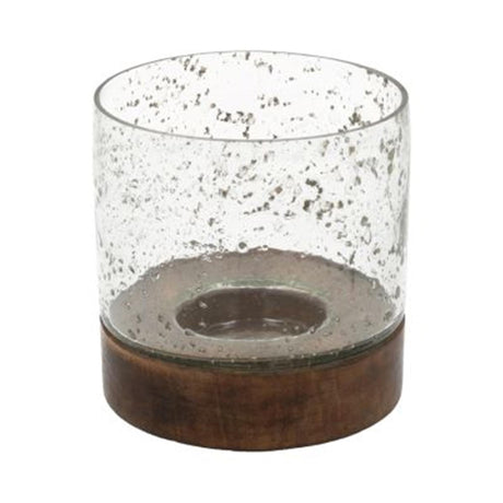 Hbx naturlig levende lysestage bobleglas h13d13 sort