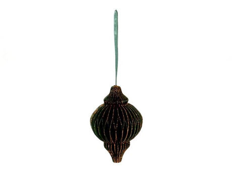 Hbx natural living deco vedhæng kuglefoldekarton 15cm grøn