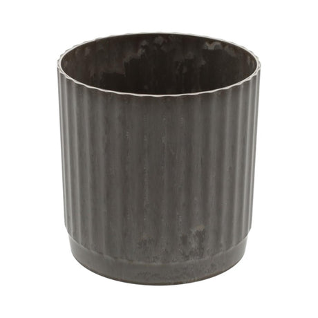 Hbx naturlig levende urtepotte melamin ribbet dia14x15,5cm