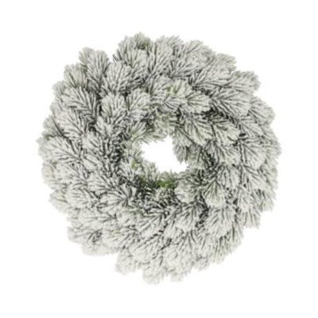 Hbx naturlig levende krans nobilis snowy h7d28cm