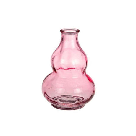 Hbx natural living vase bobble rosa ø9xh12,5cm