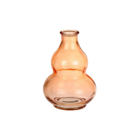 Hbx natural living vase bobble orange ø9xh12,5cm
