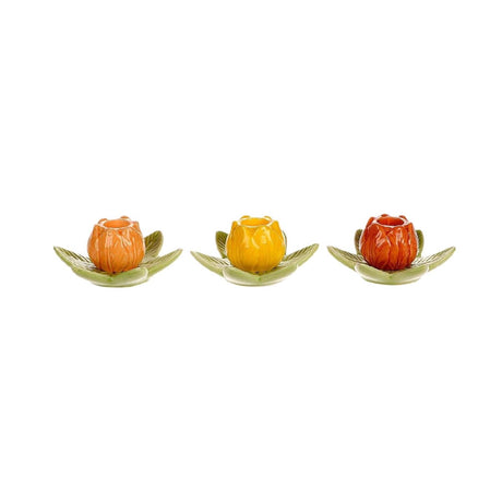 Hbx naturlig levende lysestage tulipan 10x9x5cm