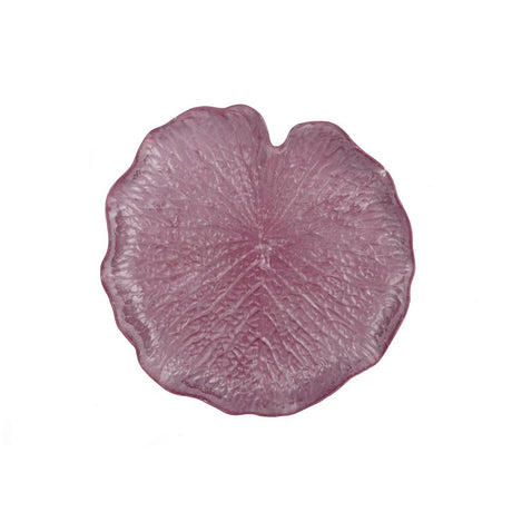 Hbx naturlig levende plateau bladform melam aubergine ø31cm
