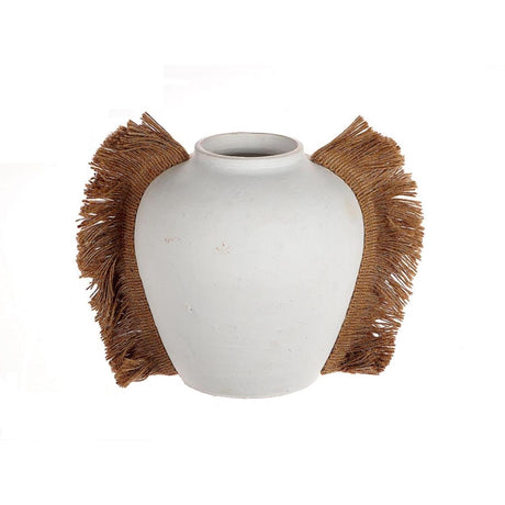 Hbx naturlig levende vase flugilo ø16,5xh20cm bohostyle