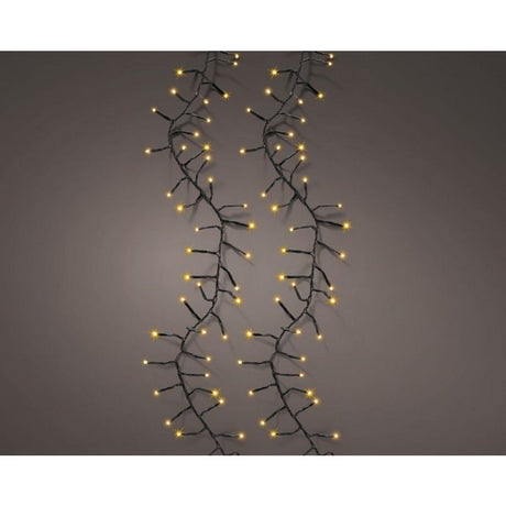 Lumineo LED fremragende glimt 648 LED'er 100 cm sort varm hvidt lys
