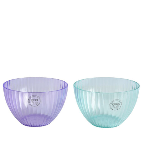 Diverse plastskål 25,3 cm diameter 2 assorterede farver