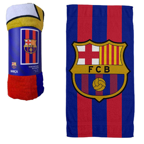 Andre mærker FC Barcelona badehåndklæde 100x180 cm blå rød