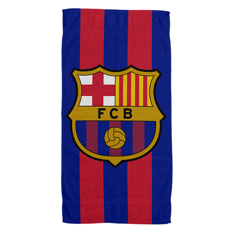 Andre mærker FC Barcelona badehåndklæde 100x180 cm blå rød