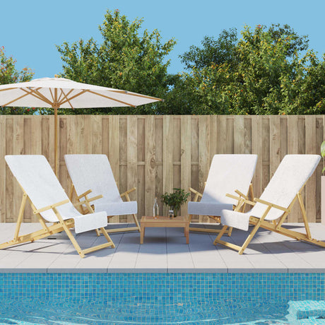 VidaXL badehåndklæder 4 stk 400 g m² 60x135 cm stof hvid