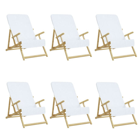 VidaXL badehåndklæder 6 stk 400 g m² 60x135 cm stof hvid