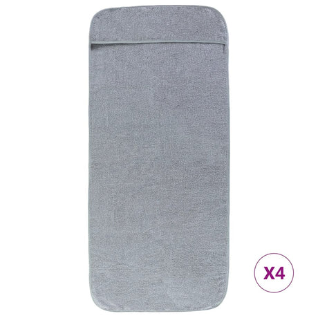 VidaXL badehåndklæder 4 stk 400 g m² 60x135 cm stof grå