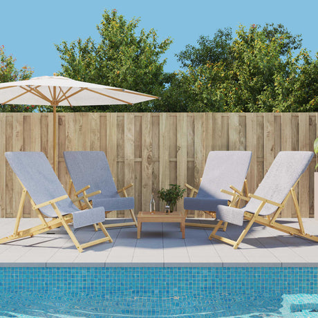 VidaXL badehåndklæder 4 stk 400 g m² 60x135 cm stof grå