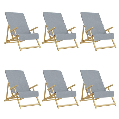 VidaXL badehåndklæder 6 stk 400 g m² 60x135 cm stof grå