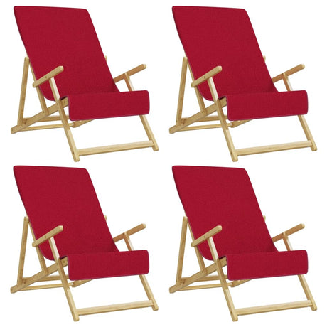 VidaXL badehåndklæder 4 stk 400 g m² 60x135 cm stof bordeauxrød