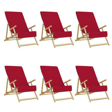 VidaXL badehåndklæder 6 stk 400 g m² 60x135 cm stof bordeauxrød