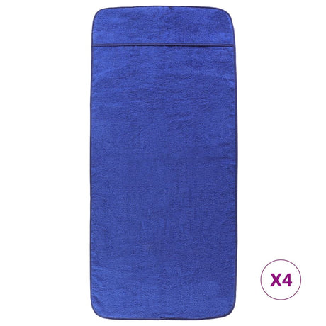 VidaXL badehåndklæder 4 stk 400 g m² 60x135 cm stof kongeblå
