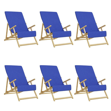 VidaXL badehåndklæder 6 stk 400 g m² 60x135 cm stof kongeblå