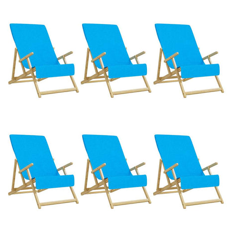 VidaXL badehåndklæder 6 stk 400 g m² 60x135 cm stof turkis