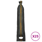 VidaXL sandsække 25 stk 103x25 cm HDPE mørkegrøn