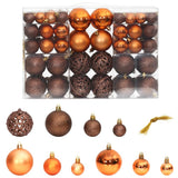 Vidaxl Christmas Balls 100 St 3 4 6 cm brun
