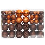 Vidaxl Christmas Balls 100 St 3 4 6 cm brun